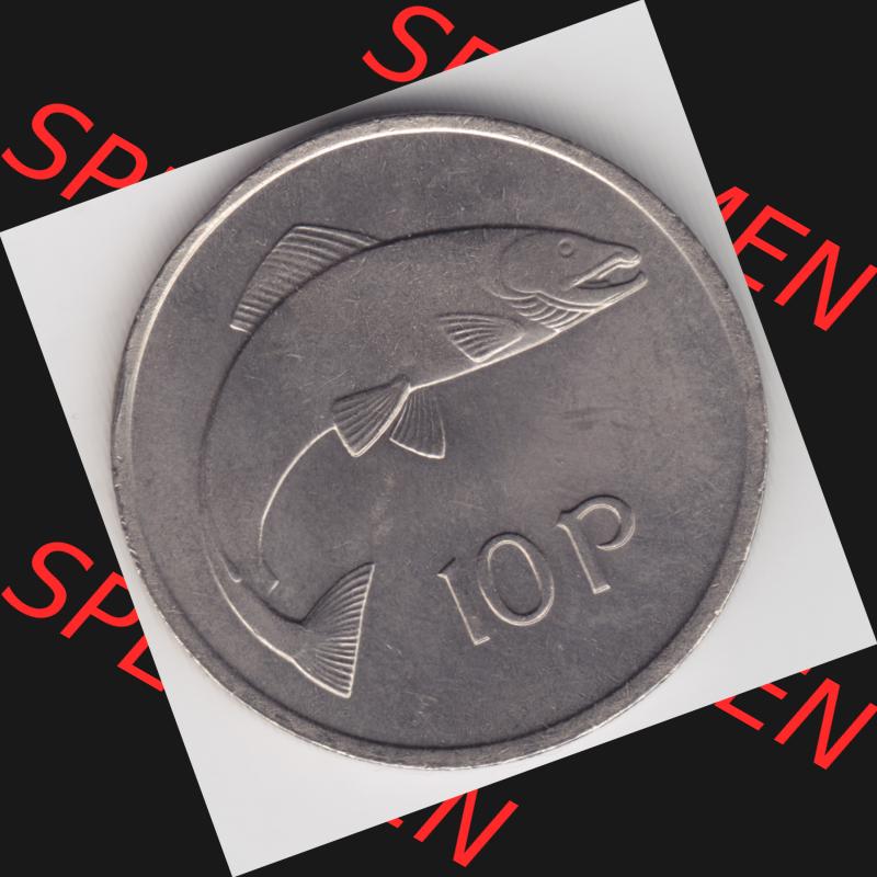 Münzen Irland Umlaufmünze 1975, 5 Pence. Vorderseite der alten irischen Umlaufmünze aus Irland in Irische Pfund-Währung zum katalogisieren und verwalten im Münzen-Katalog... Sammlung