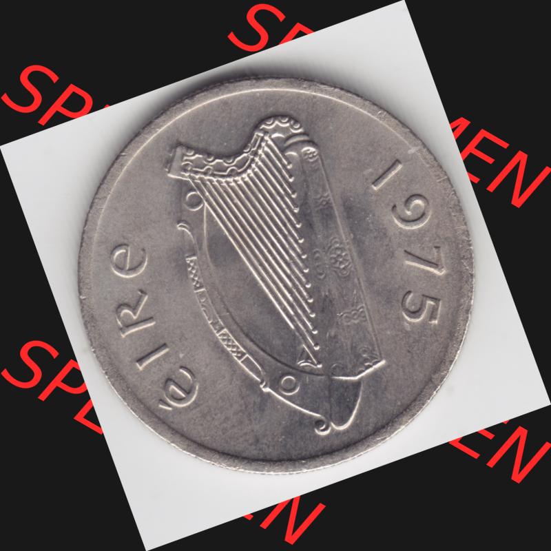 Münzen Irland Umlaufmünze 1976, 5 Pence. Rückseite der alten irischen Umlaufmünze aus Irland in Irische Pfund-Währung zum katalogisieren und verwalten im Münzen-Katalog... Sammlung
