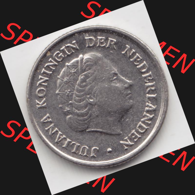Münzen Niederlande Umlaufmünze 1950-1980, 10 Cent 1973, Bild mit Rückseite der Münze als Bildmaterial Sammlung