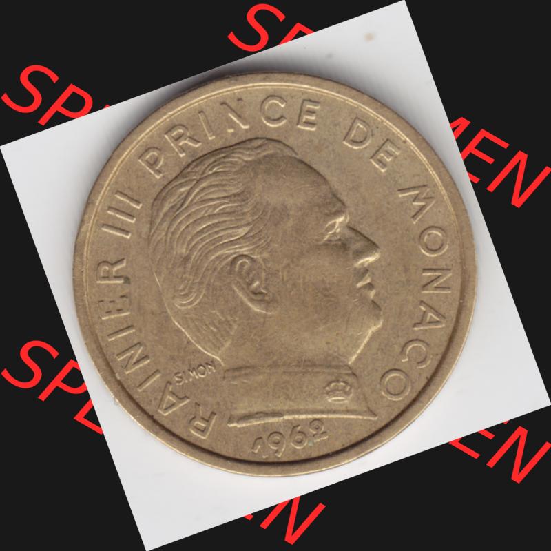 Münzen Monaco Umlaufmünze 1962-1995, 10 Centimes, Cent, Rainier III Prinze von Monaco 1962 (2) Sammlung