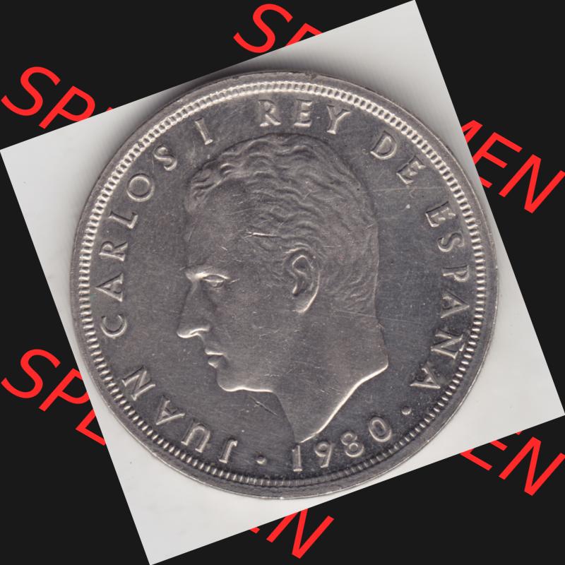Münzen Spanien Umlaufmünze 1980-1992, 50 Pesetas - Peseten 1979. Rückseite der spanischen Umlaufmünze aus Spanien vor der Euro-Einführung in Spanien zum katalogisieren... Sammlung