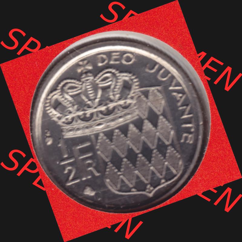 Münzen Monaco Umlaufmünze 1965-1995, 1/2 Francs 1995 (1) Sammlung
