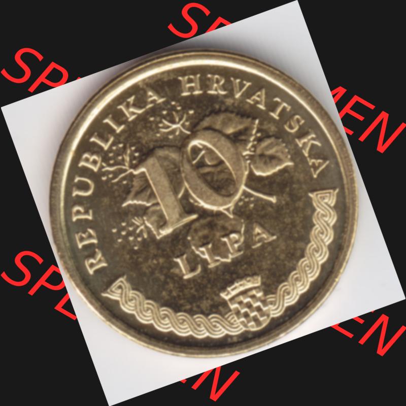 Münzen Kroatien Umlaufmünze 1999 5 Lipa, Bild mit Rückseite der Münze als Bildmaterial Sammlung