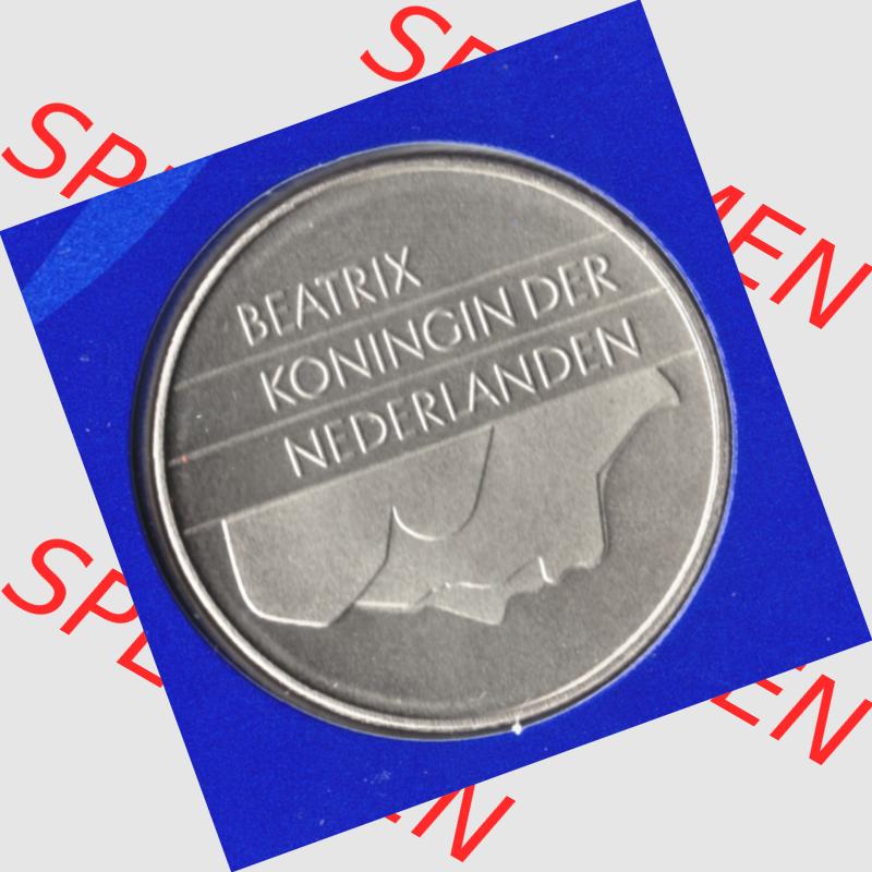 Münzen Niederlande Umlaufmünze 1982-2000, 2.50 Gulden, Bild mit Rückseite der Münze als Bildmaterial Sammlung