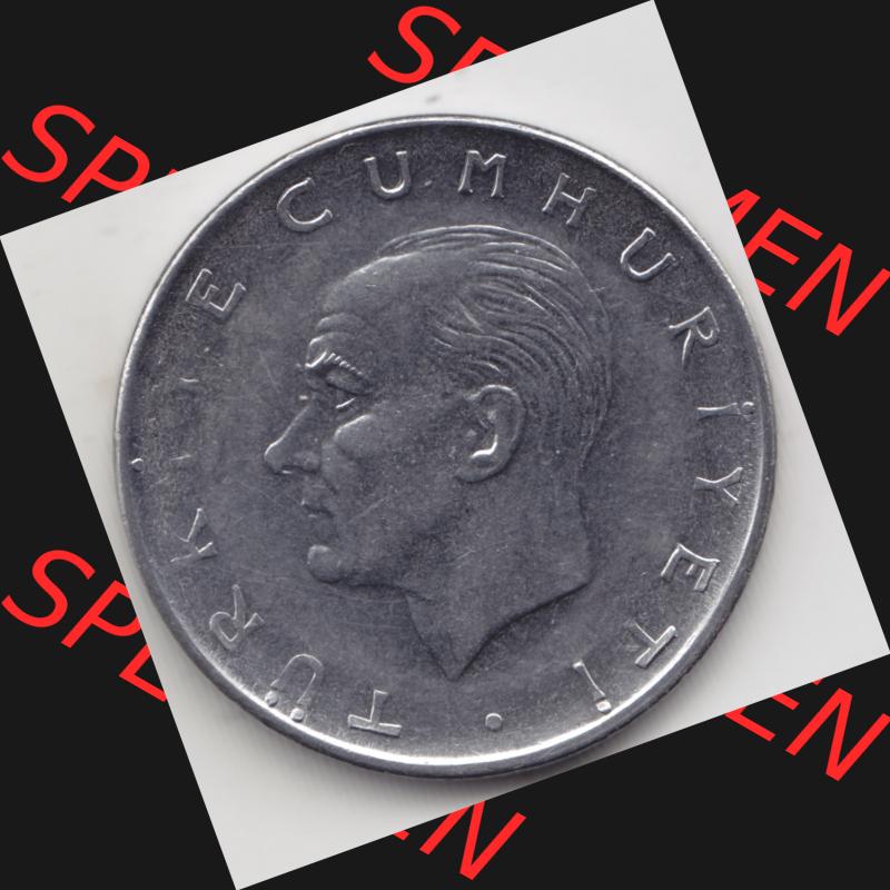 Münzen Türkei Umlaufmünze 1967-1980, 1 Lira - Lire. Rückseite der Münze der Türkei als Bildmaterial für Sammler und Münzen-Webseiten hier im online... Sammlung