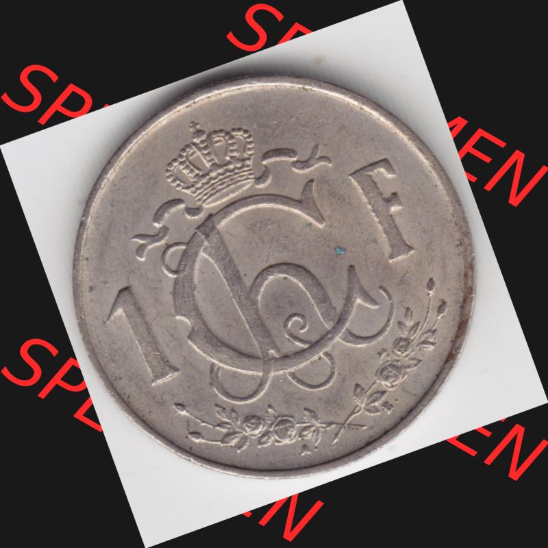Münzen Luxemburg Umlaufmünze 1952-1964, 1 F, Franc, Franken 1962, Bild mit Vorderseite der Münze als Bildmaterial Sammlung