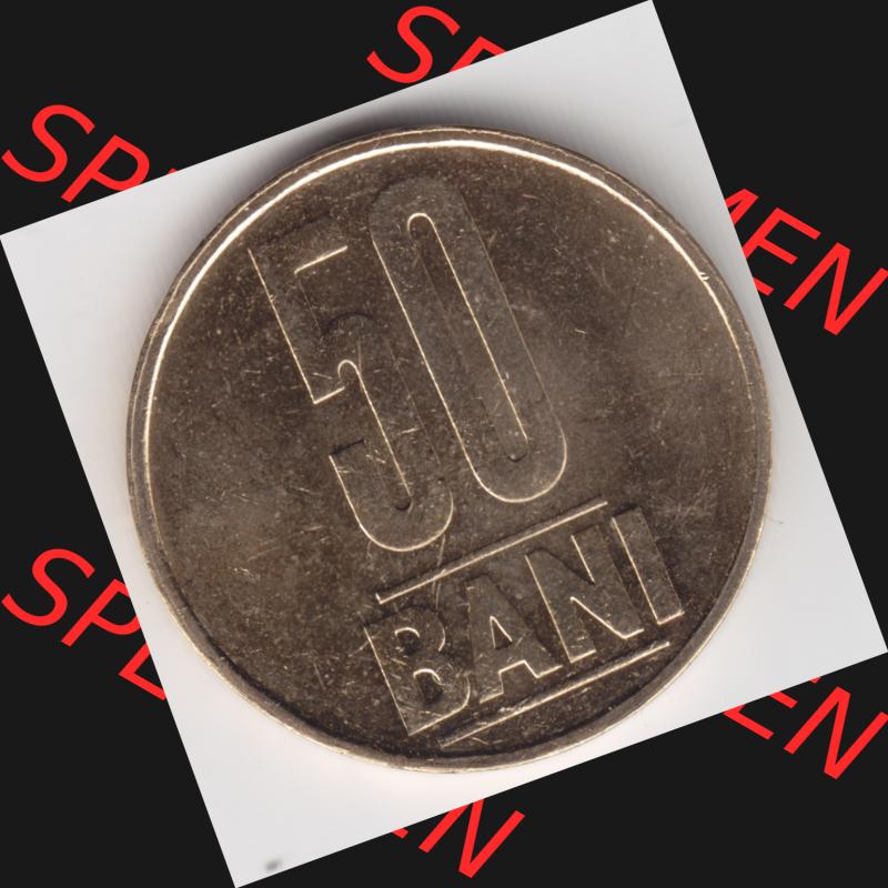 Münzen Rumänien Umlaufmünze 2005-2012, 50 Bani 2005, Bild mit Vorderseite der Münze als Bildmaterial Sammlung