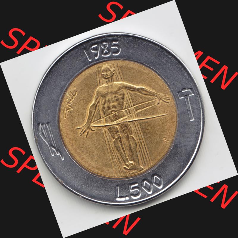 Münzen San Marino Gedenkmünze 1985-1985, 500 Lire, Drogenkrieg. 500 Lire Gedenkmünzen von San Marino Eurovorläufer als Bildmaterial im online Katalog und Datenbank... Sammlung