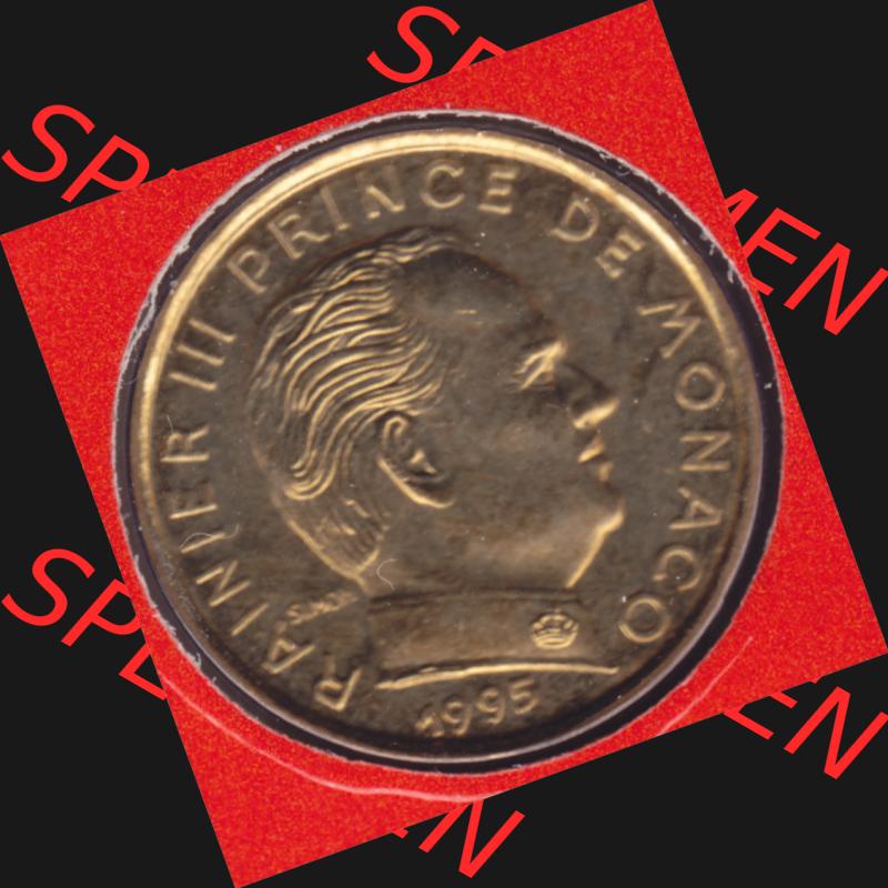 Münzen Monaco Umlaufmünze 1976-1995, 5 Centimes 1995 (2) Sammlung