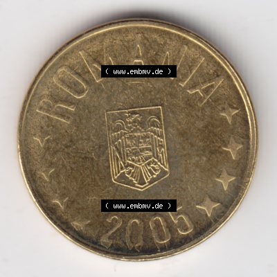 Münzen Rumänien Umlaufmünze 2005-2012, 1 Ban, Bani 2005, Bild mit Rückseite der Münze als Bildmaterial Sammlung