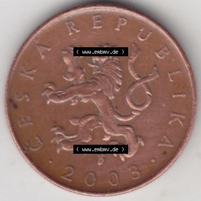 Münzen Tschechien Umlaufmünze 1993-Heute, 10 Kronen. Vorderseite der Münze aus Tschechien als Bildmaterial für Sammler und Münzen-Webseiten hier im online Katalog... Sammlung