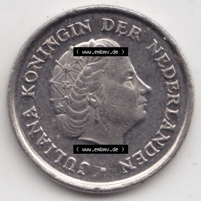 Münzen Niederlande Umlaufmünze 1950-1980, 10 Cent 1978, Bild mit Rückseite der Münze als Bildmaterial Sammlung