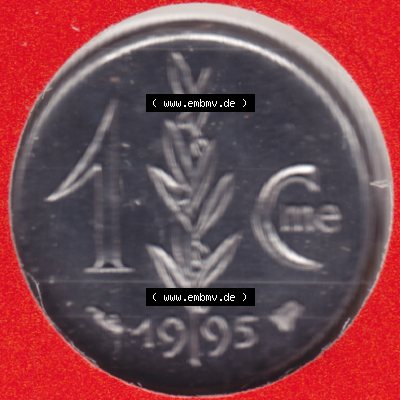 Münzen Monaco Umlaufmünze 1976-1995, Centime 1995 (1) Sammlung