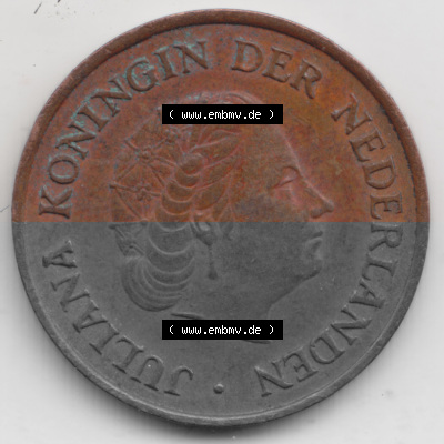 Münzen Niederlande Umlaufmünze 1950-1980, 5 Cent 1978, Bild mit Rückseite der Münze als Bildmaterial Sammlung