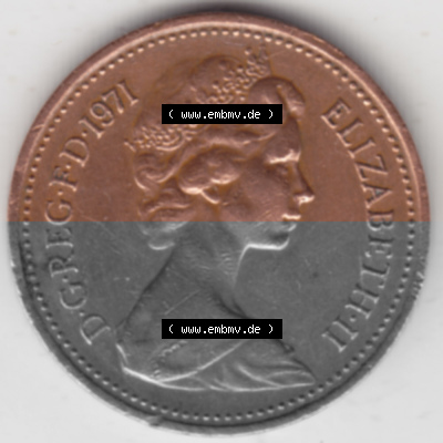Münze aus Großbritannien Sammlung