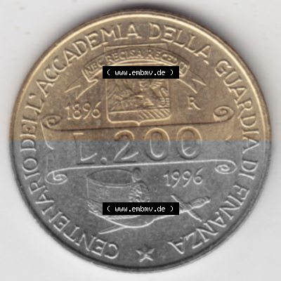 Münze aus Italien in der italienischen Lira-Währung Sammlung