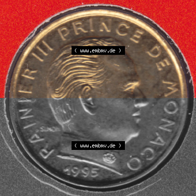 Münzen Monaco Umlaufmünze 1976-1995, 5 Centimes 1995 (2) Sammlung