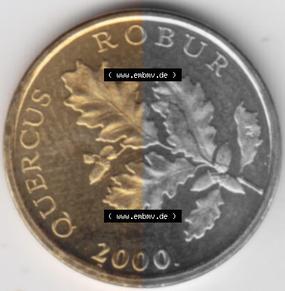 Münzen Kroatien Umlaufmünze 2000 5 Lipa, Bild mit Vorderseite der Münze als Bildmaterial Sammlung