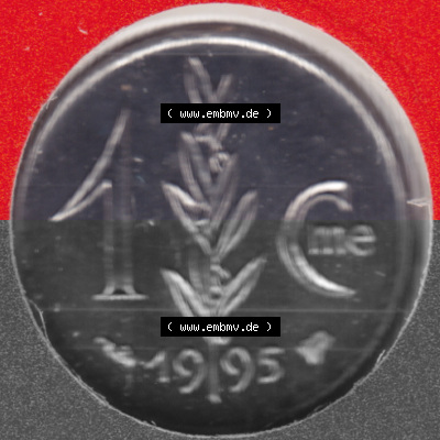 Münzen Monaco Umlaufmünze 1976-1995, Centime 1995 (1) Sammlung