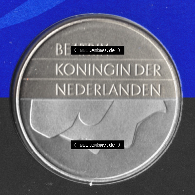 Münzen Niederlande Umlaufmünze 1982-2000, 2.50 Gulden, Bild mit Rückseite der Münze als Bildmaterial Sammlung