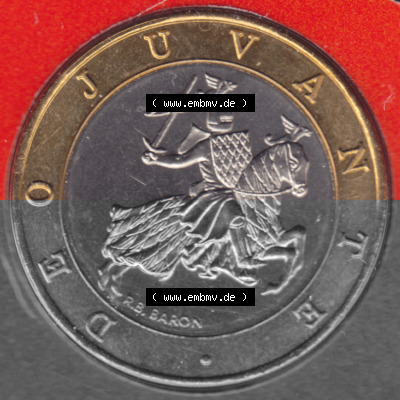 Münzen Monaco Umlaufmünze 1989-2000, 10 Francs 1995 (2) Sammlung