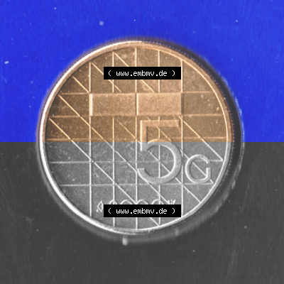 Münzen Niederlande Umlaufmünze 1987-2000, 5 Gulden, Bild mit Vorderseite der Münze als Bildmaterial Sammlung
