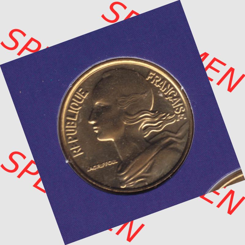 Münze Frankreich 2000, 20 Centimes. Rückseite der alten französischen Umlaufmünze aus Frankreich in der Francs-Währung zum katalogisieren und verwalten im Münzen-Katalog... Sammlung