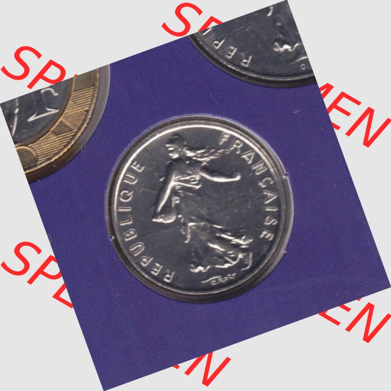 Münze Frankreich 2000, 0,50 Francs. Rückseite der alten französischen Umlaufmünze aus Frankreich in der Francs-Währung zum katalogisieren und verwalten im Münzen-Katalog... Sammlung