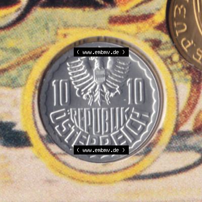 Münzen Österreich Umlaufmünze aus Münzsatz 1951-2001 10 Groschen 2000, Bild mit Rückseite der österreichischen Münze als Bildmaterial, des Bildes zur deiner... Sammlung