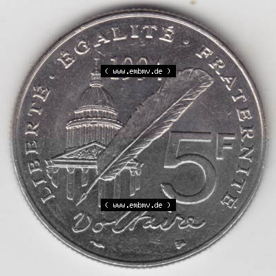 Umlaufmünze aus Frankreich in der Francs-Währung Sammlung