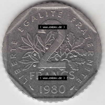 Umlaufmünze aus Frankreich in der Francs-Währung Sammlung