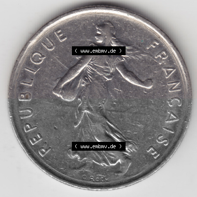 Umlaufmünze aus Frankreich in der Francs-Währung Sammlung