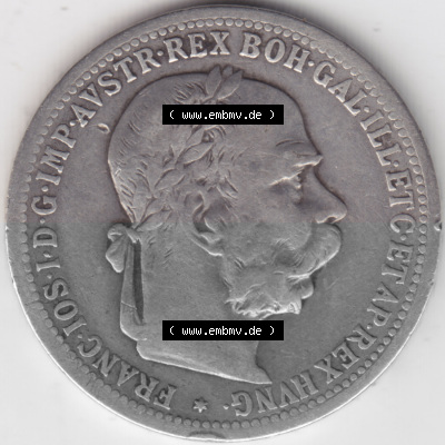 Münzen Österreich Umlaufmünze 1892-1907, 1 Krone Franz Joseph I. 1899, Bild mit Rückseite der österreichischen Münze als... Sammlung