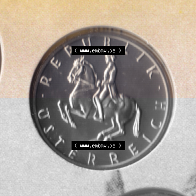 Münzen Österreich Umlaufmünze aus Münzsatz 1968-2001, 5 Schilling 2000, Bild mit Rückseite der österreichischen Münze als... Sammlung