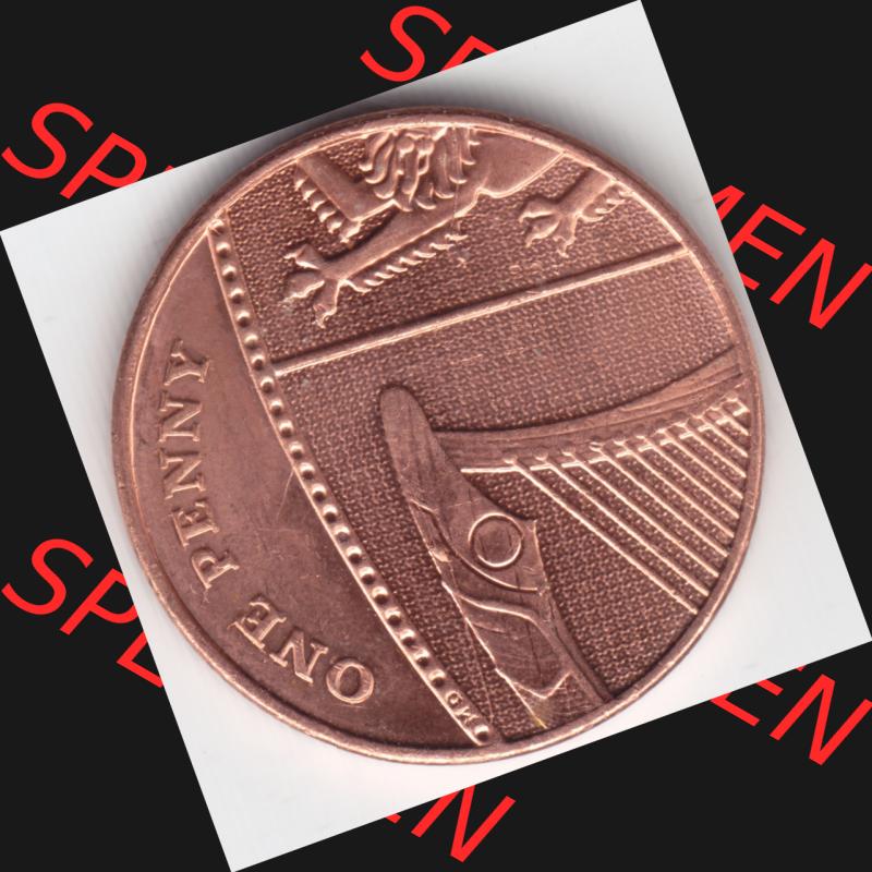 Münzen Großbritannien Umlaufmünze 2010, 1 Penny. Vorderseite der alten britischen Münze aus Großbritannien zum katalogisieren und verwalten im Münzen-Katalog... Sammlung