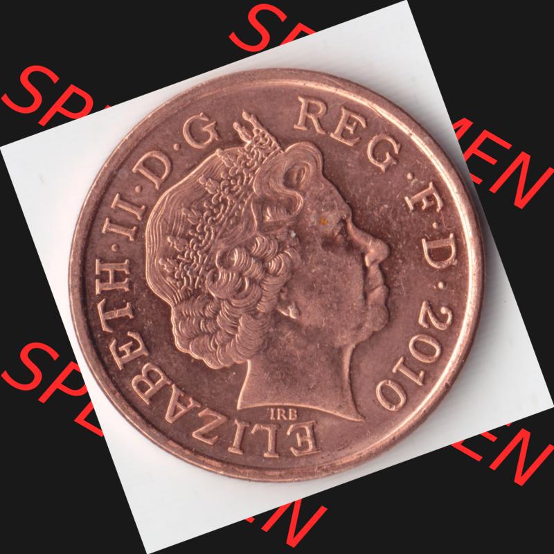 Münzen Großbritannien Umlaufmünze 2010, 1 Penny. Rückseite der alten britischen Münze aus Großbritannien zum katalogisieren und verwalten im Münzen-Katalog... Sammlung