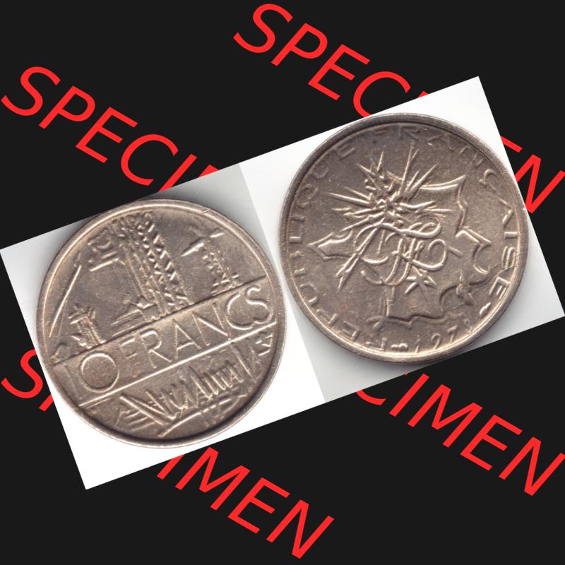 Münze Frankreich 1973, 10 Francs (3) Sammlung