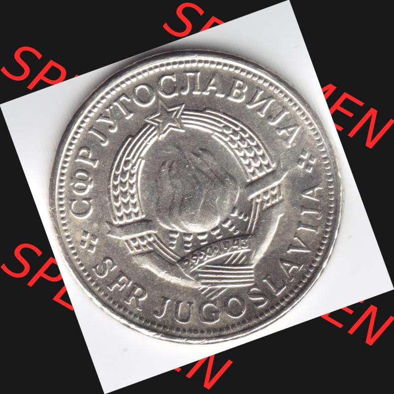 Münzen Jugoslawien Umlaufmünze 197, Bild mit Rückseite der Münze zum Download, 5 Dinara, Dinarjev (2) Sammlung