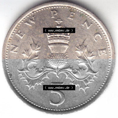 Münze aus Großbritannien Sammlung