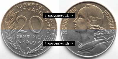 Umlaufmünze aus Frankreich in der Francs-Währung Sammlung