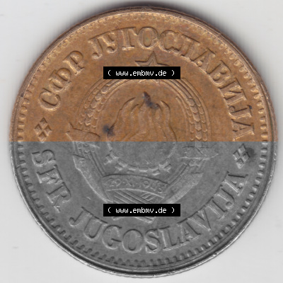 Münzen Jugoslawien Umlaufmünze 1978, 20 Para, Par, Napa, Bild mit Rückseite der Münze als Bildmaterial Sammlung