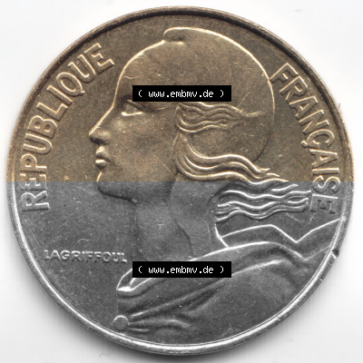 Umlaufmünze aus Frankreich in der Francs-Währung Sammlung