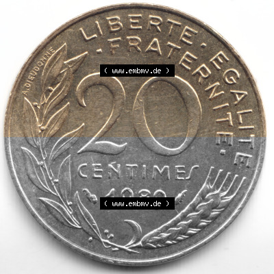 Umlaufmünze aus Frankreich in der Francs-Währung Sammlung