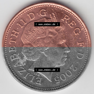 Münze aus Großbritannien Sammlung