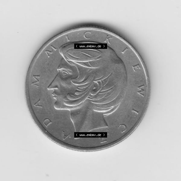 Grau bzw. s/w Münzen Polen Umlaufmünze 1975-1976, 10 Zlotych 1975 (2) Sammlung Graustufen