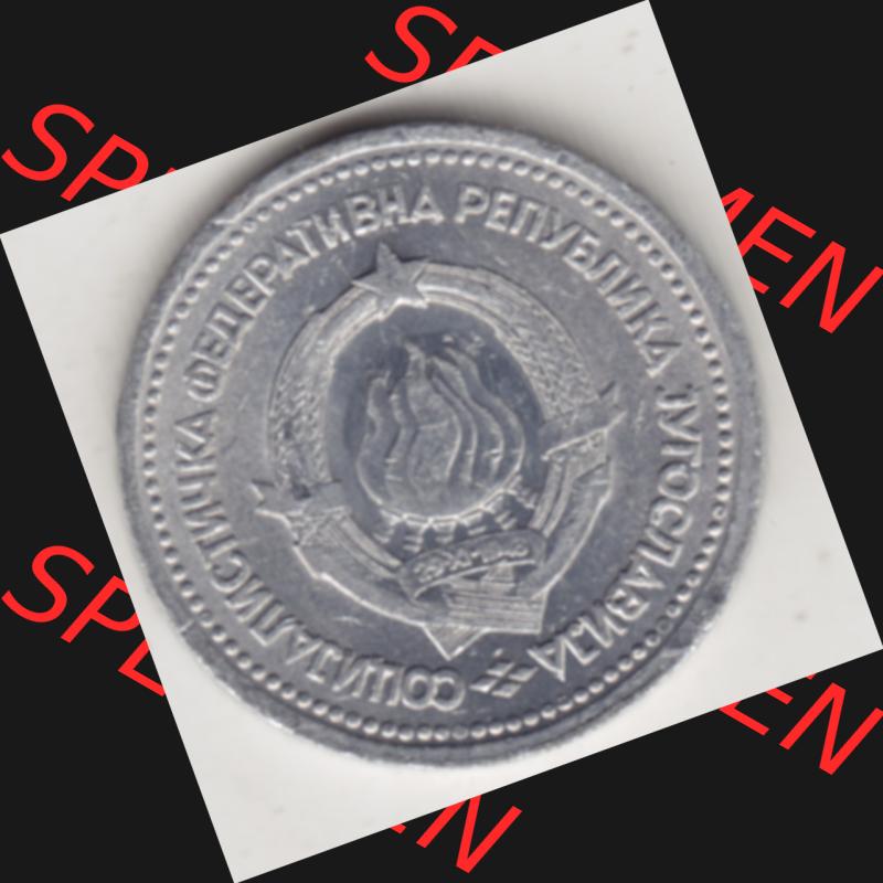 Münzen Jugoslawien Umlaufmünze 1963-1963, 1 Dinar 1963, Bild mit Vorderseite der Münze zum Download Sammlung