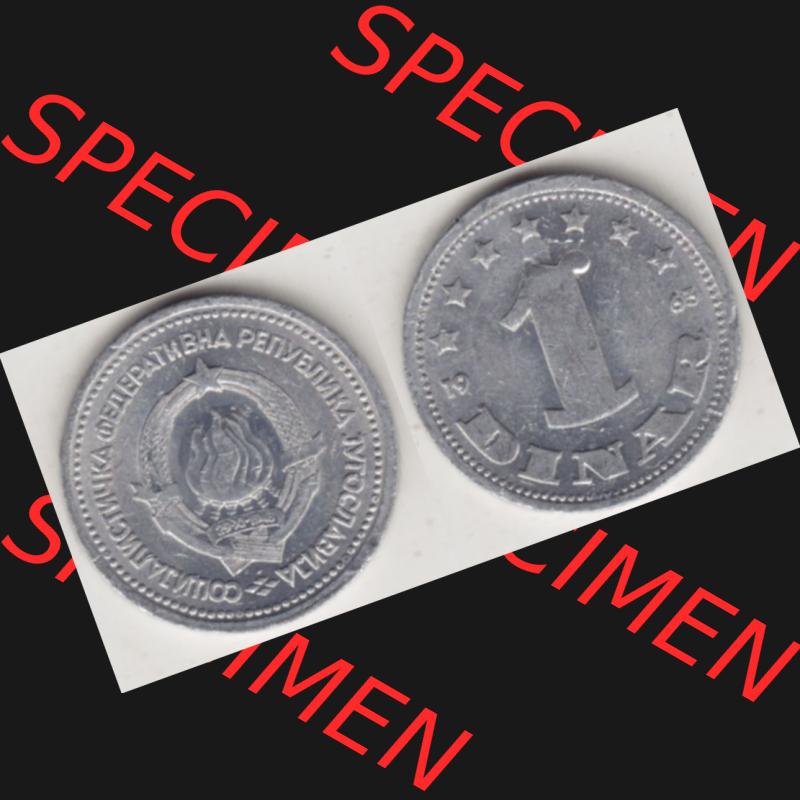 Münzen Jugoslawien Umlaufmünze 1963-1963, 1 Dinar 1963, Bild mit Vollansicht zum Download Sammlung
