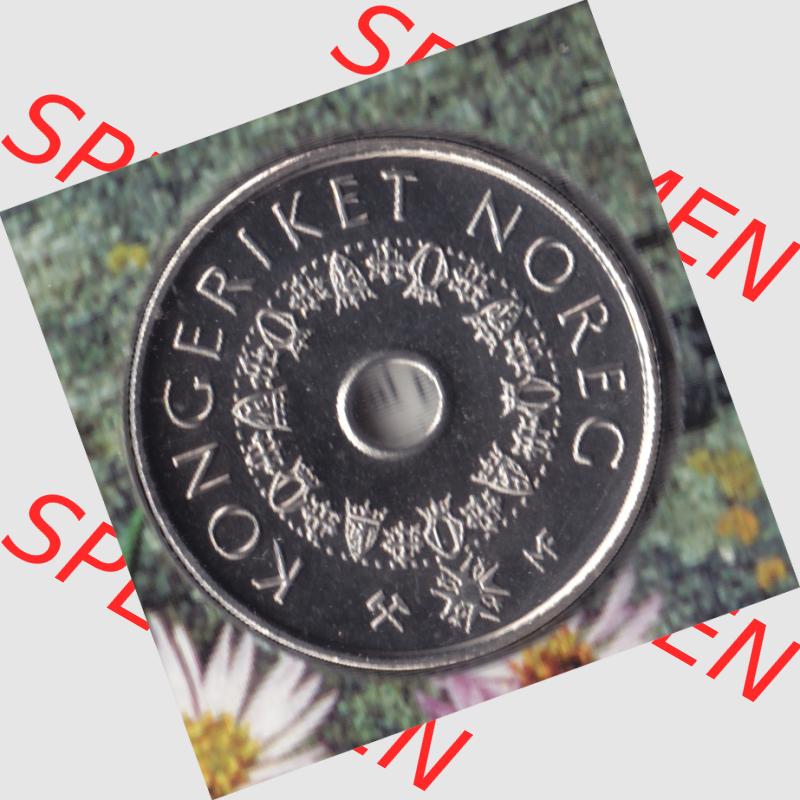 Münzen Norwegen Umlaufmünze 1998-2017, 5 Kroner, Kronen 2002, Bild mit Vorderseite der Münze aus Norwegen als Bildmaterial, für dich selbst Sammlung