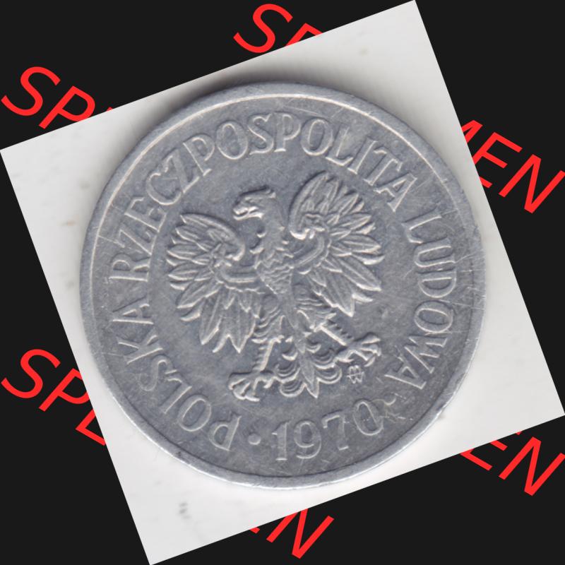 Münzen Polen Umlaufmünze 1961-1985, 10 Groszy 1970 (1) Sammlung