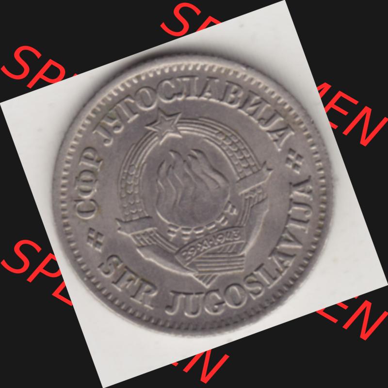 Münzen Jugoslawien Umlaufmünze 1968-1968, 1 Dinar 1968, Bild mit Vorderseite der Münze zum Download Sammlung